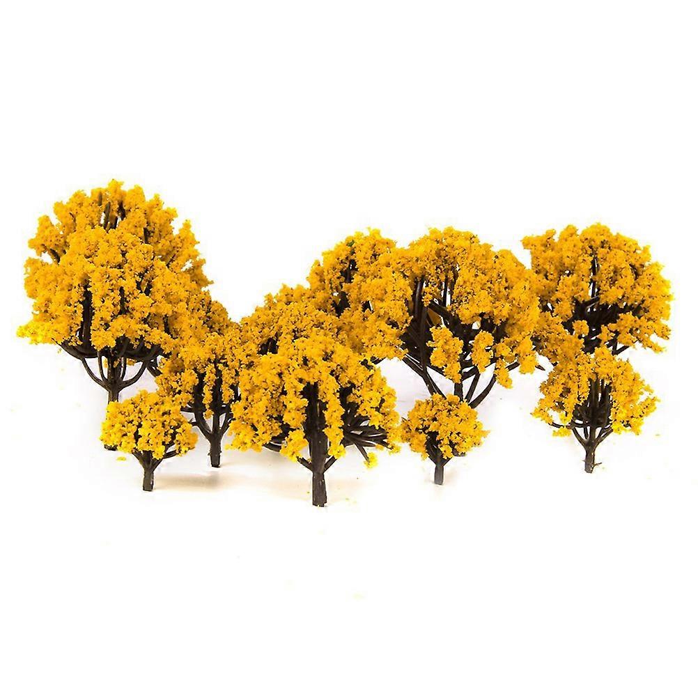 20pcs Model Scenery Landscape Trees 3CM to 8CM Orange