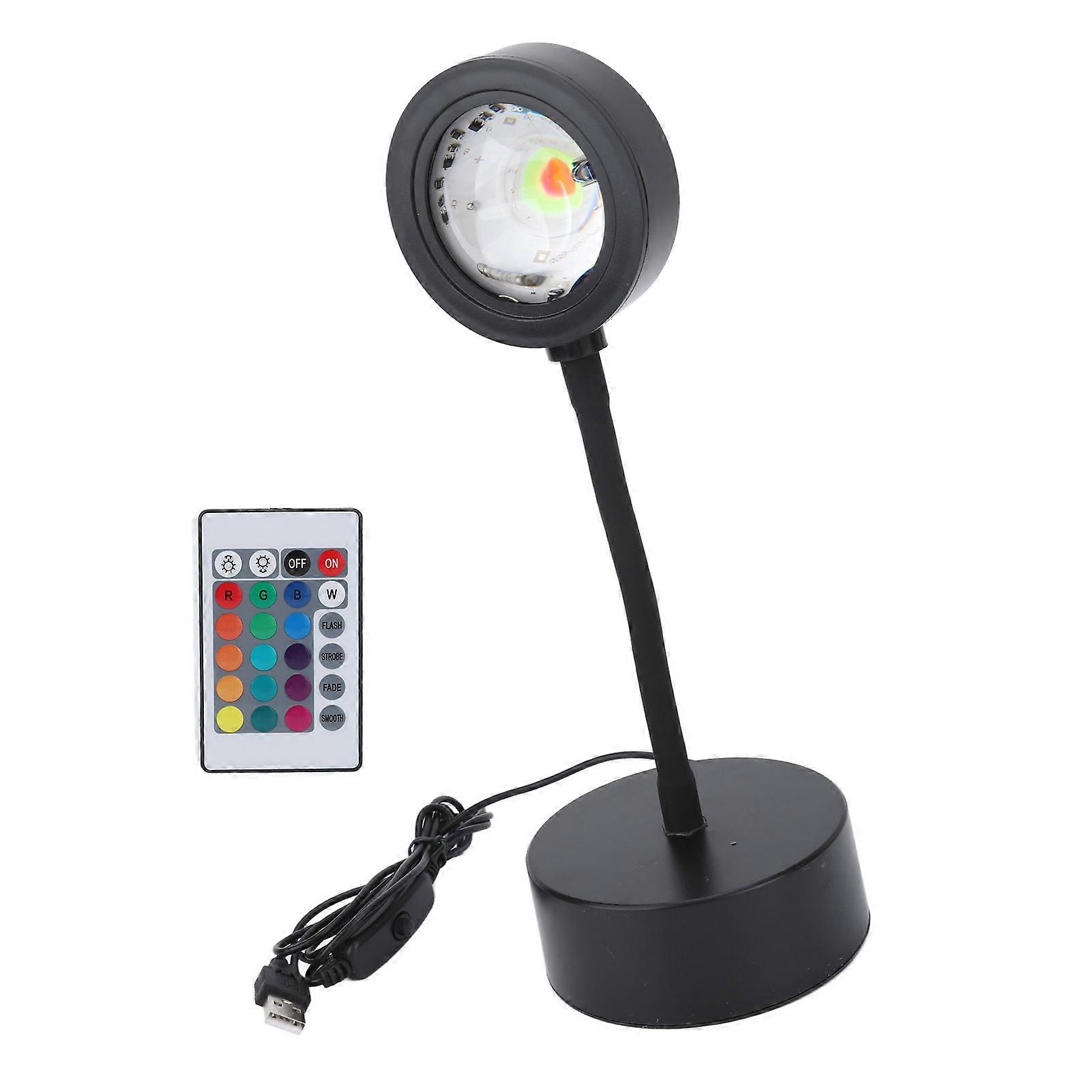 Sunset Projection Lamp 64 Colors 360° USB Remote 150mAh Battery