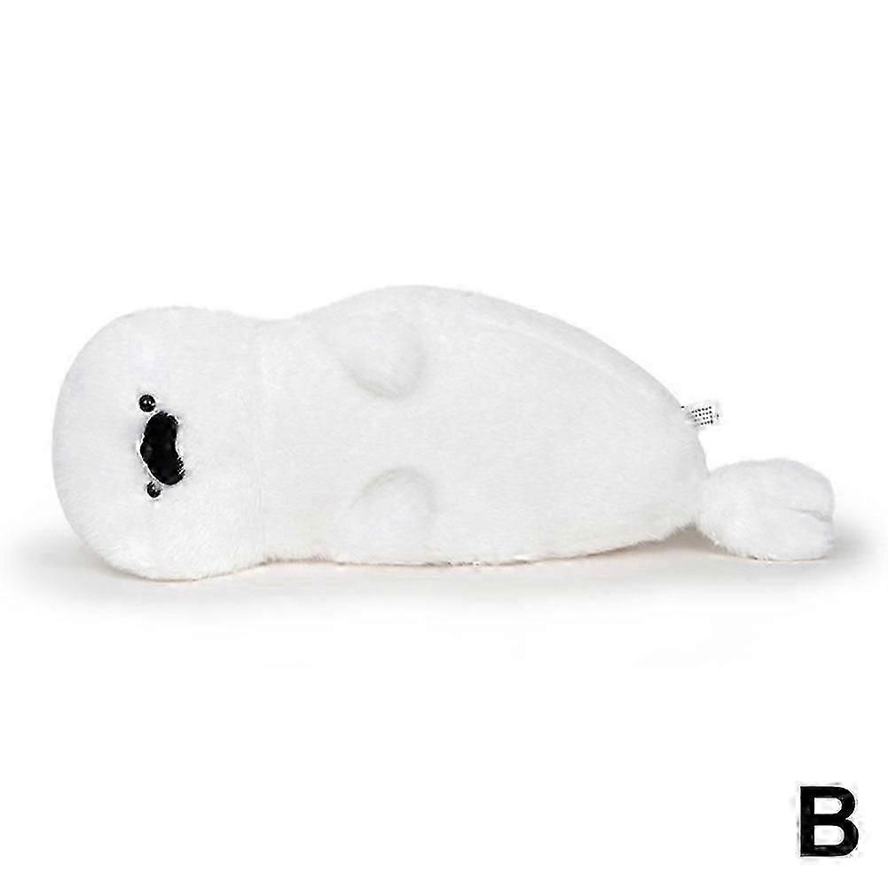 卡通海洋生物海獭毛绒娃娃枕头蓝色海豹毛绒娃娃礼物