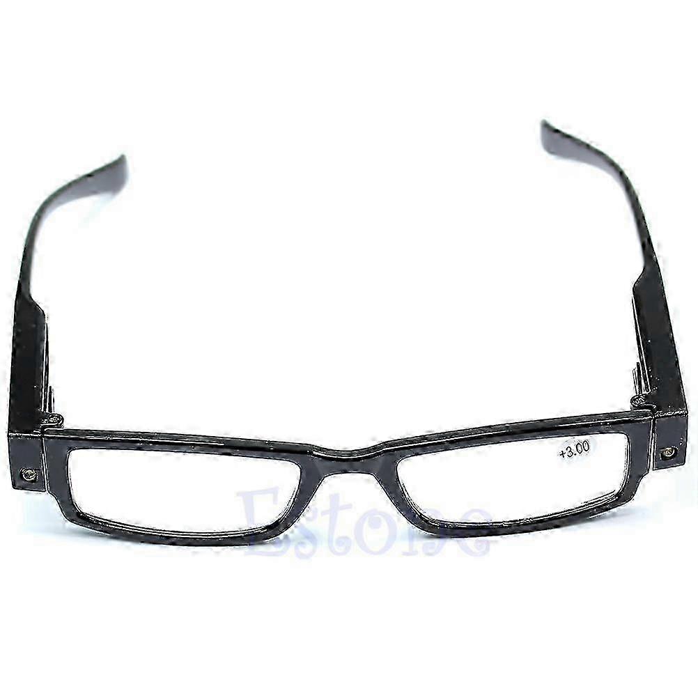 2025 Light UP Multi Strength Eyeglass LED Reading Glasses Spectacle Diopter Magnifier