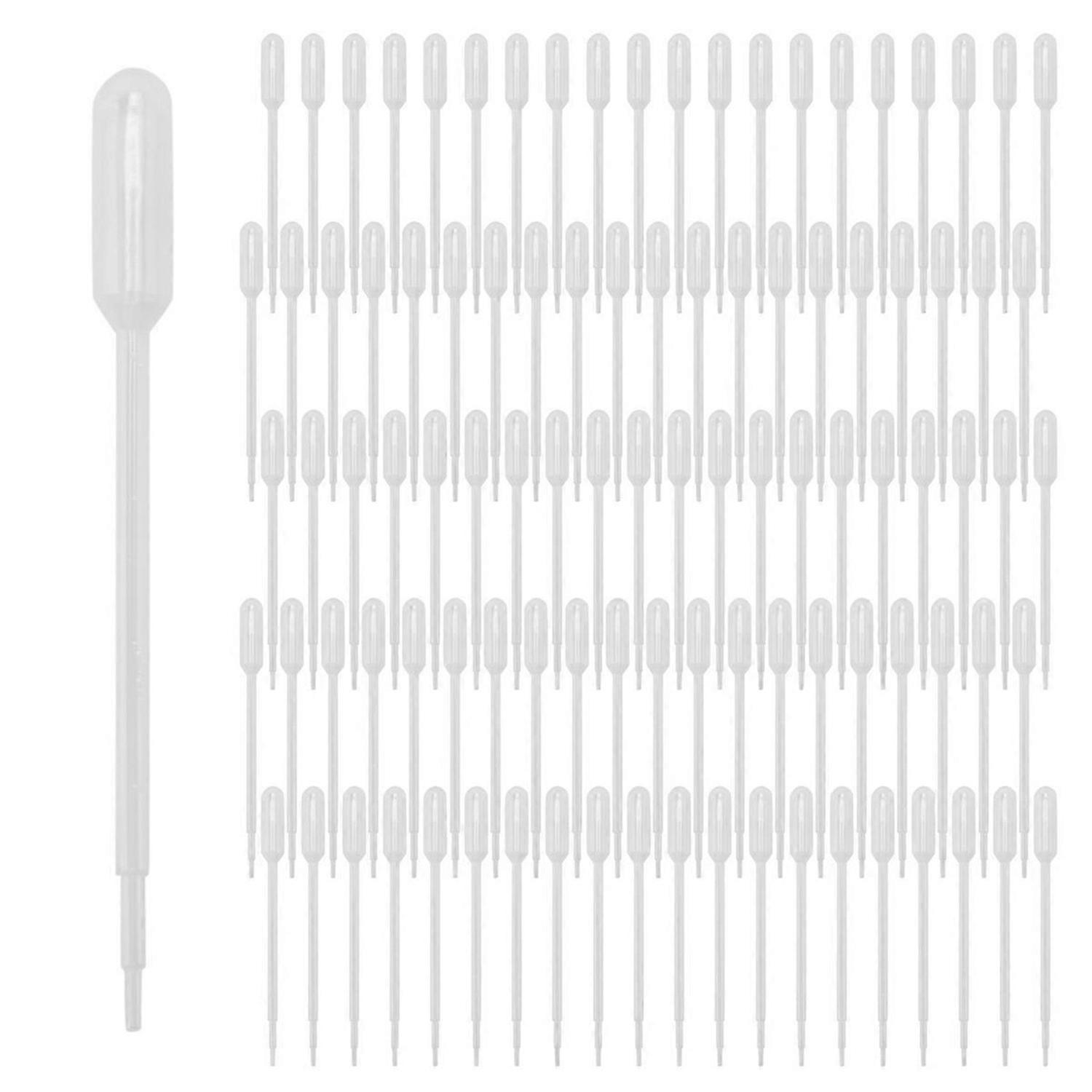 100PCS Graduated Pipettes Dropper Polyethylene (1ml)