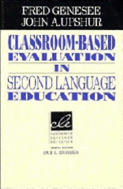Classroom-based Evaluation In Second Language Education - Fred Genesee - Paperback - en Book
