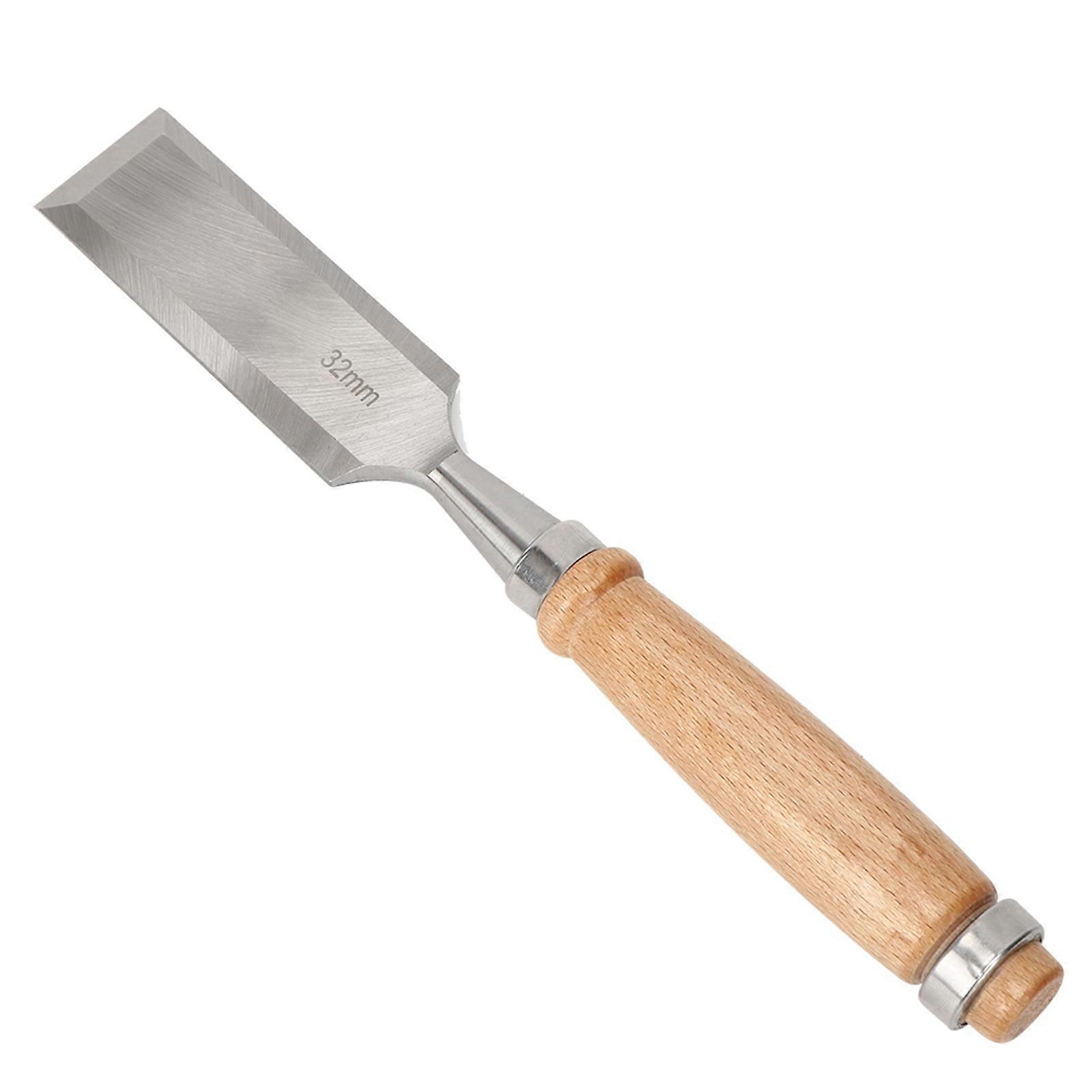 Flat Chisel Carpentry Tools Wooden Handle Cutting Tools Durable Industrial Accessory Cr V 32mm