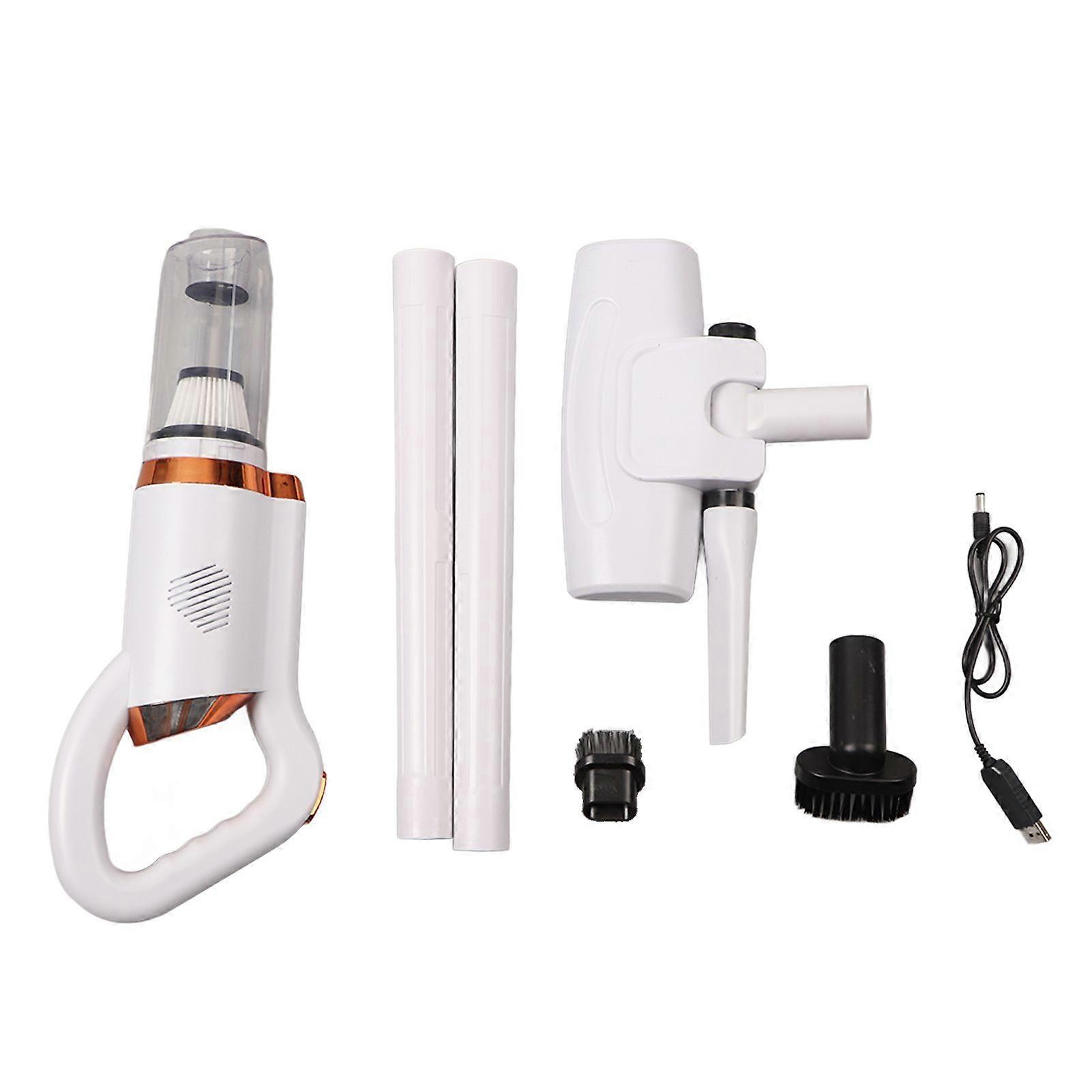 Cordless Vacuum Cleaner Lightweight Stick Vacuum with 8500PA Strong Suction 500ml Dust Cup Handheld Vacuum for Hard Floor Carpet White