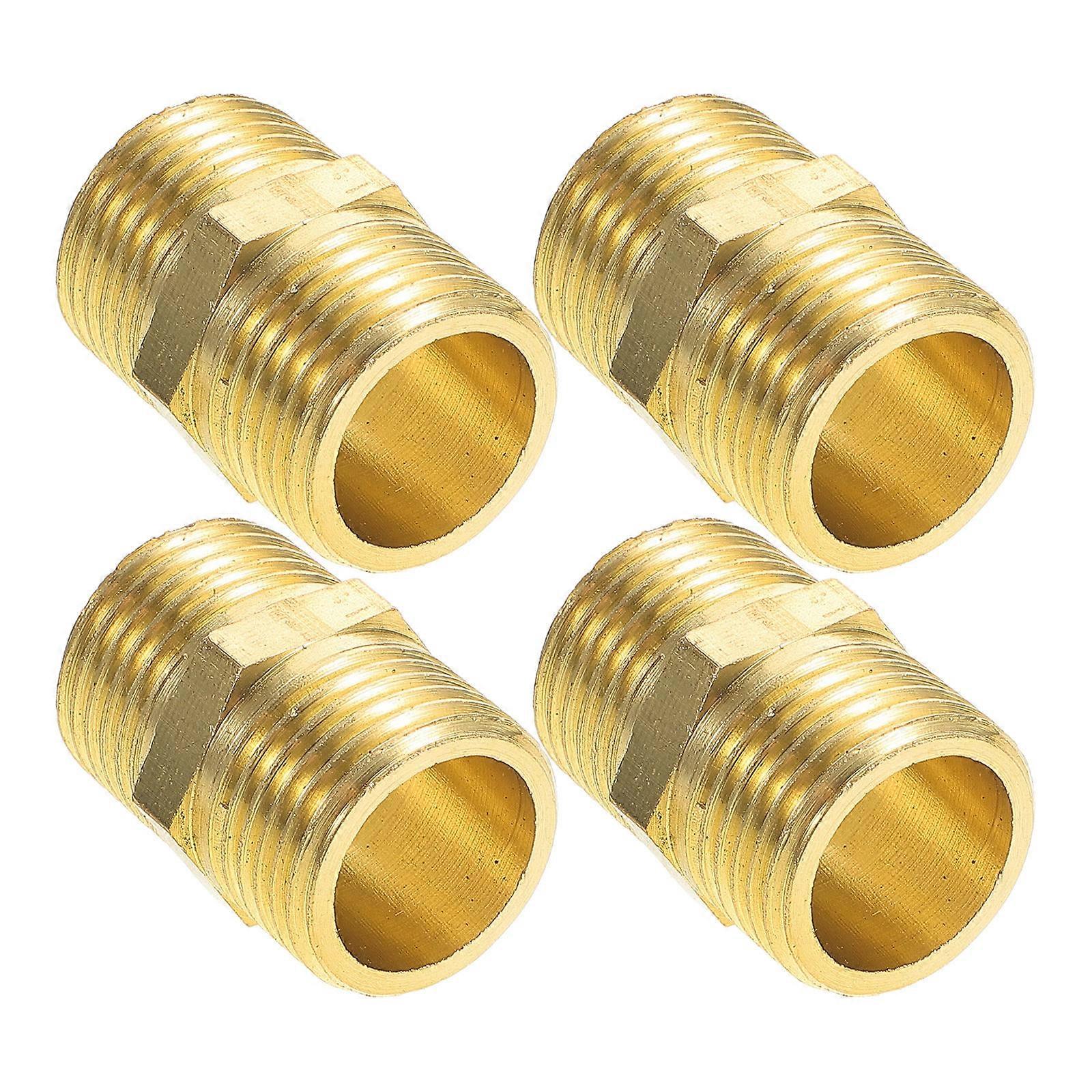 Brass Garden Hose Adapter with Dual Swivel for Male Hose Quick Connector 12Pcs