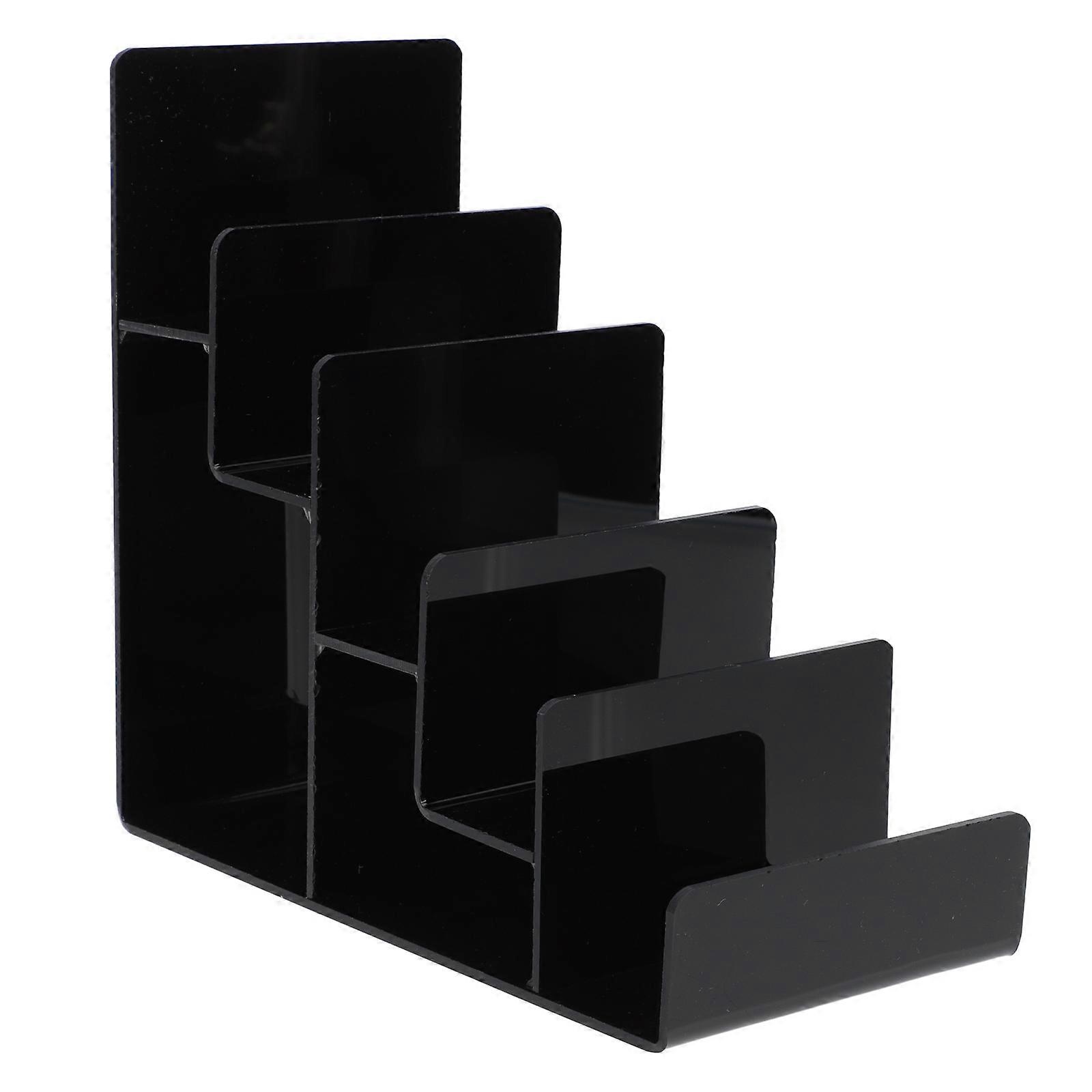 Multi-Layer Acrylic Wallet Display Rack Stand for 2Pcs Storage
