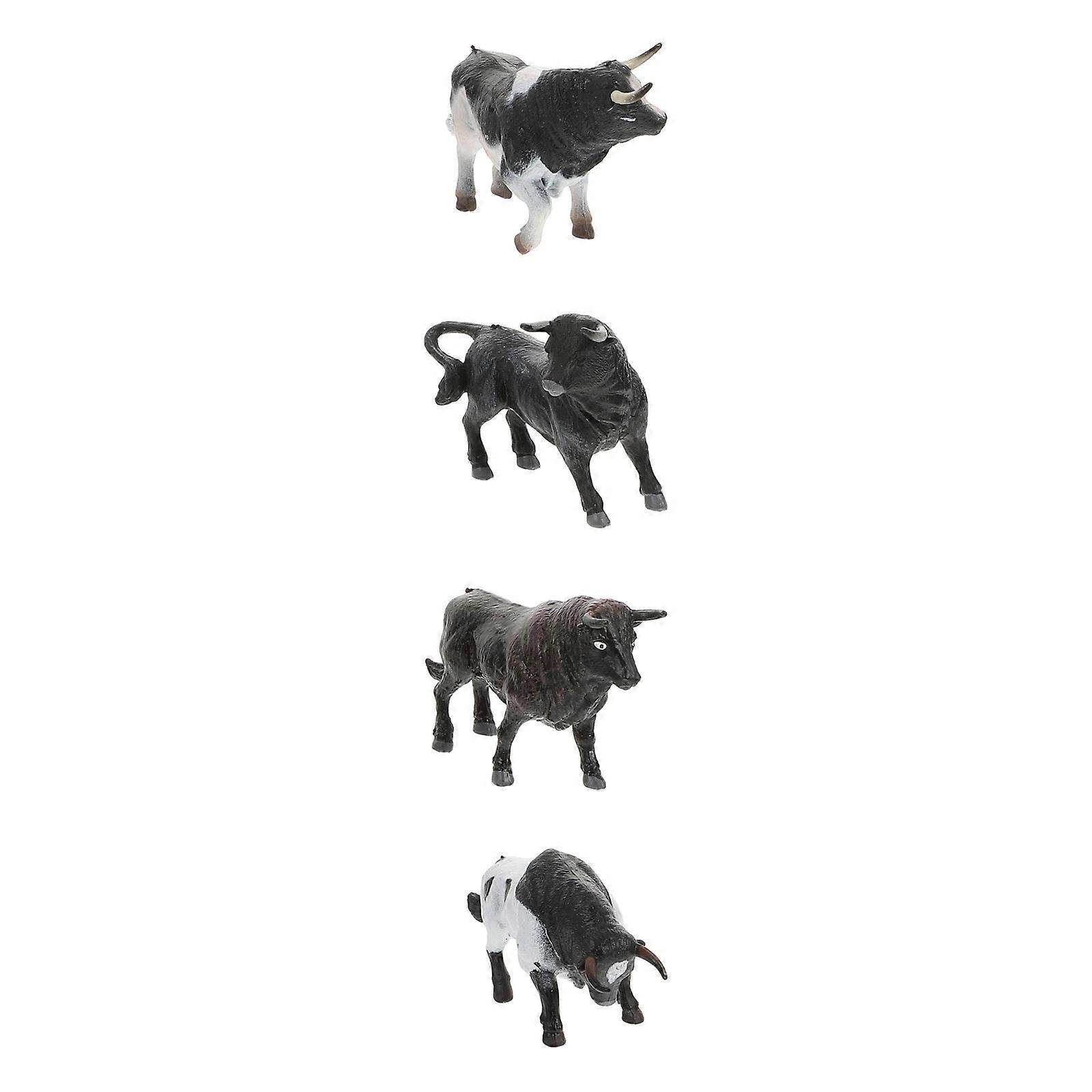 Simulation Cow Adornments Plastic Cow Models for Decor 20Pcs Pack