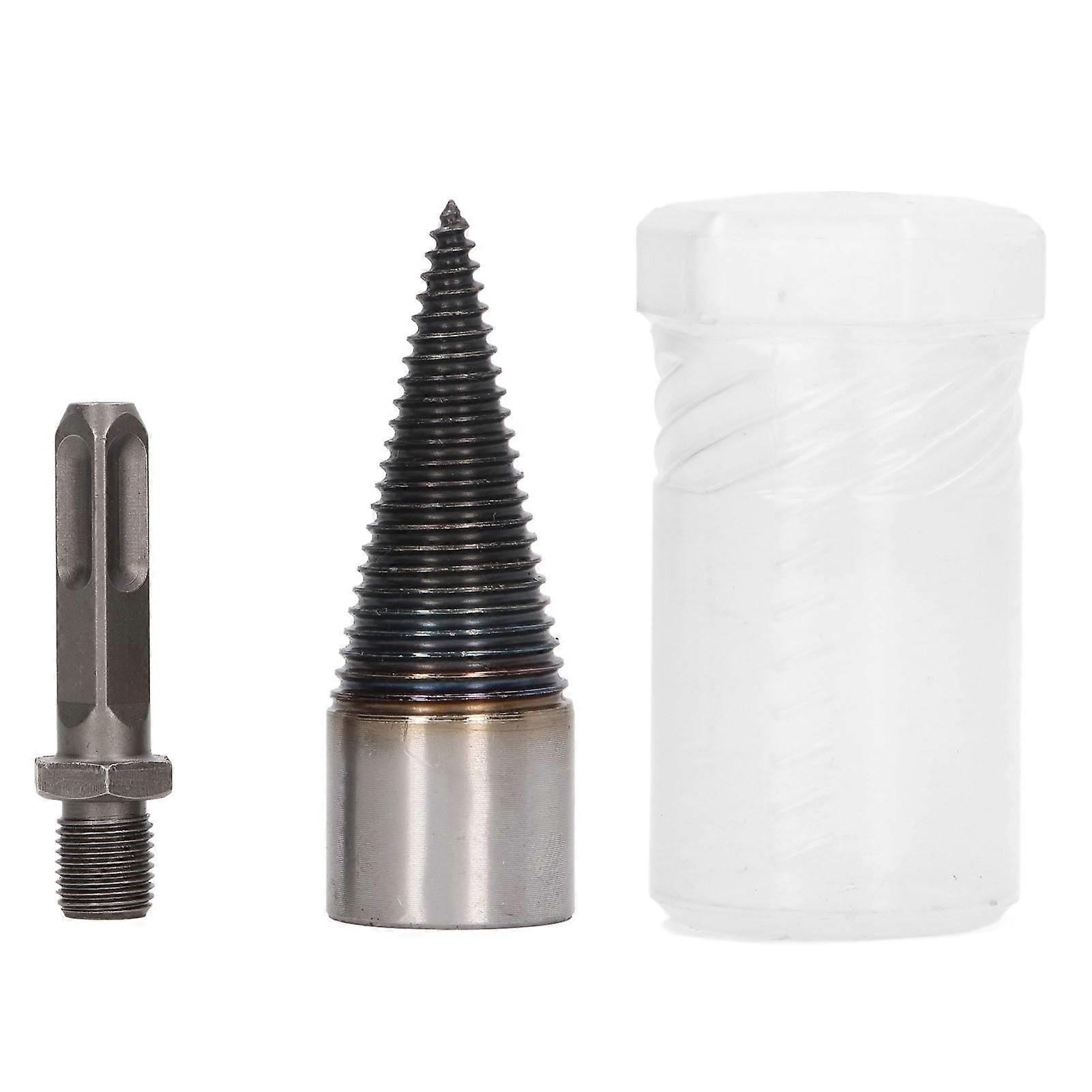 Foret à bois fendeur en acier au carbone, haute dureté, amovible, résistant à l'usure, avec tige carrée de 32 mm/1,26 po