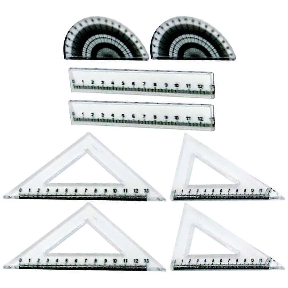 Doll House Accessories Miniature Rulers for Study Supplies 6Sets Included