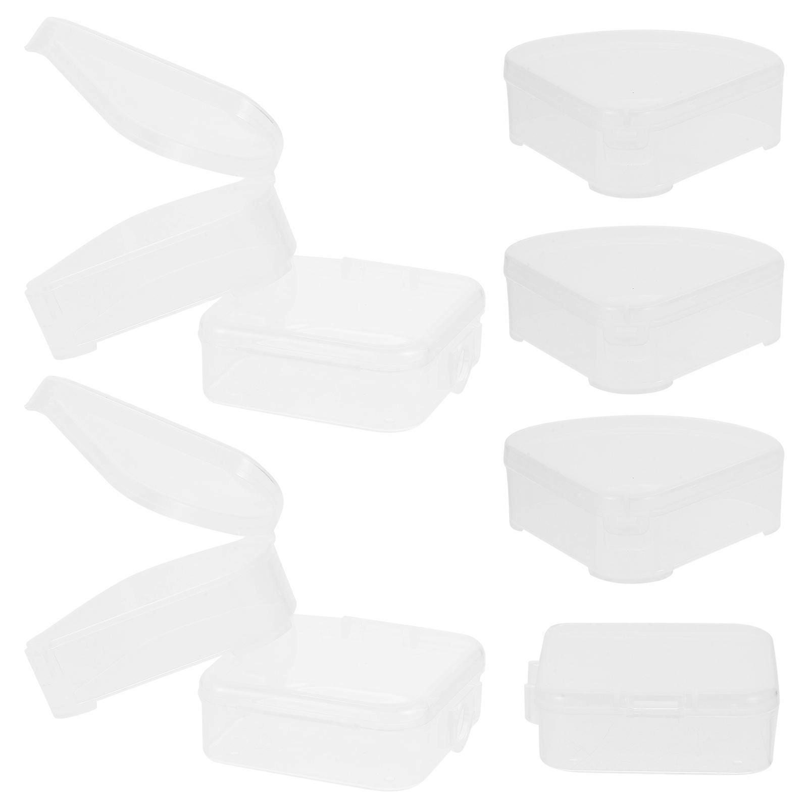 Cosmetic Sponge Holder Triangular Powder Puff Case Plastic 32Pcs
