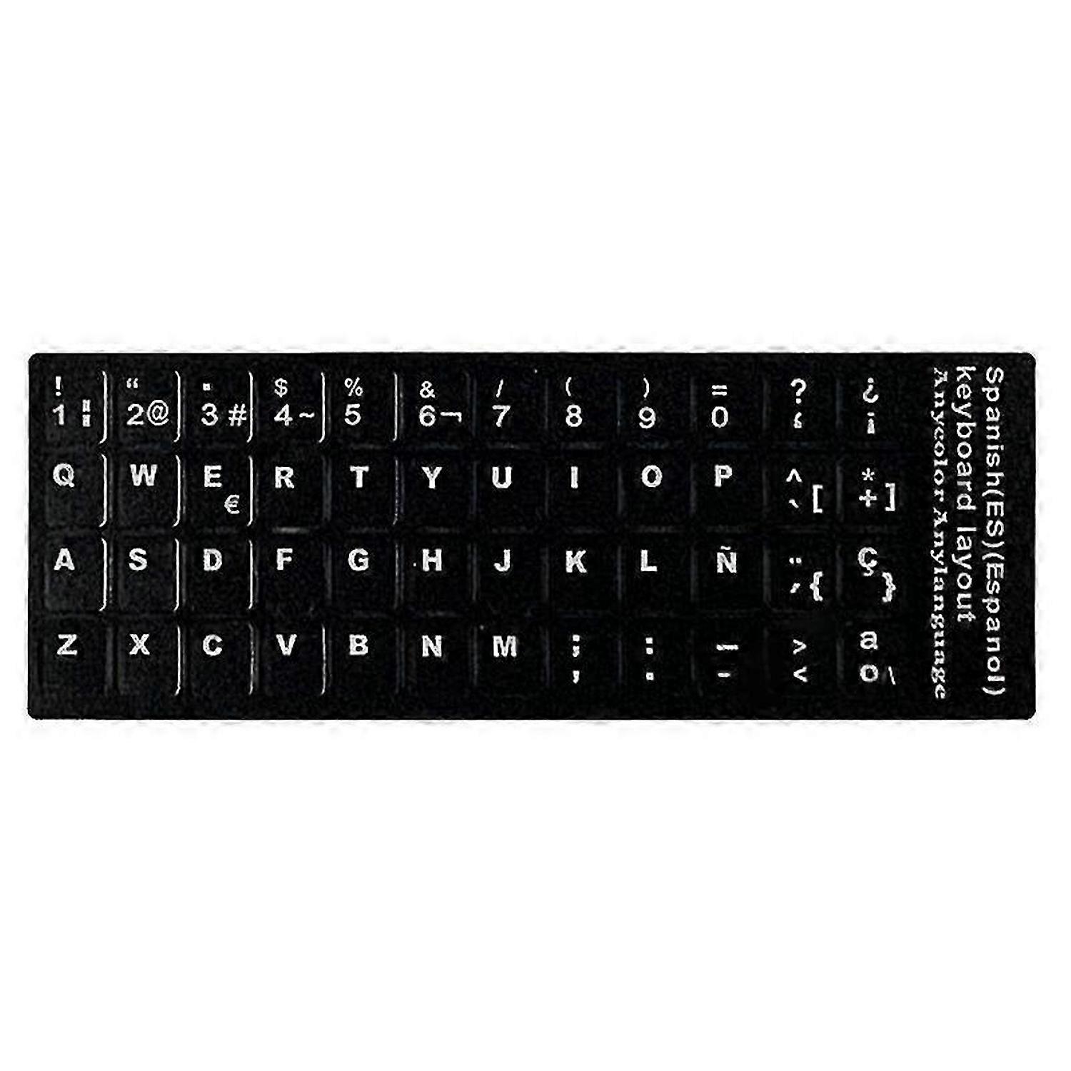 Keypad Decal Spanish Language Keyboard Cover For Pc Laptop Tablet Computer