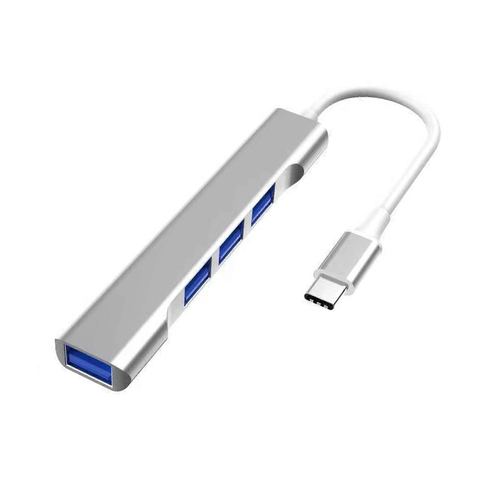 USB C/USB Adapter 4Port USB Splitter, 3x USB 2.0 And 1x USB 3.0, Compatible With PC, Laptop, Keyboard, Mouse, Computer