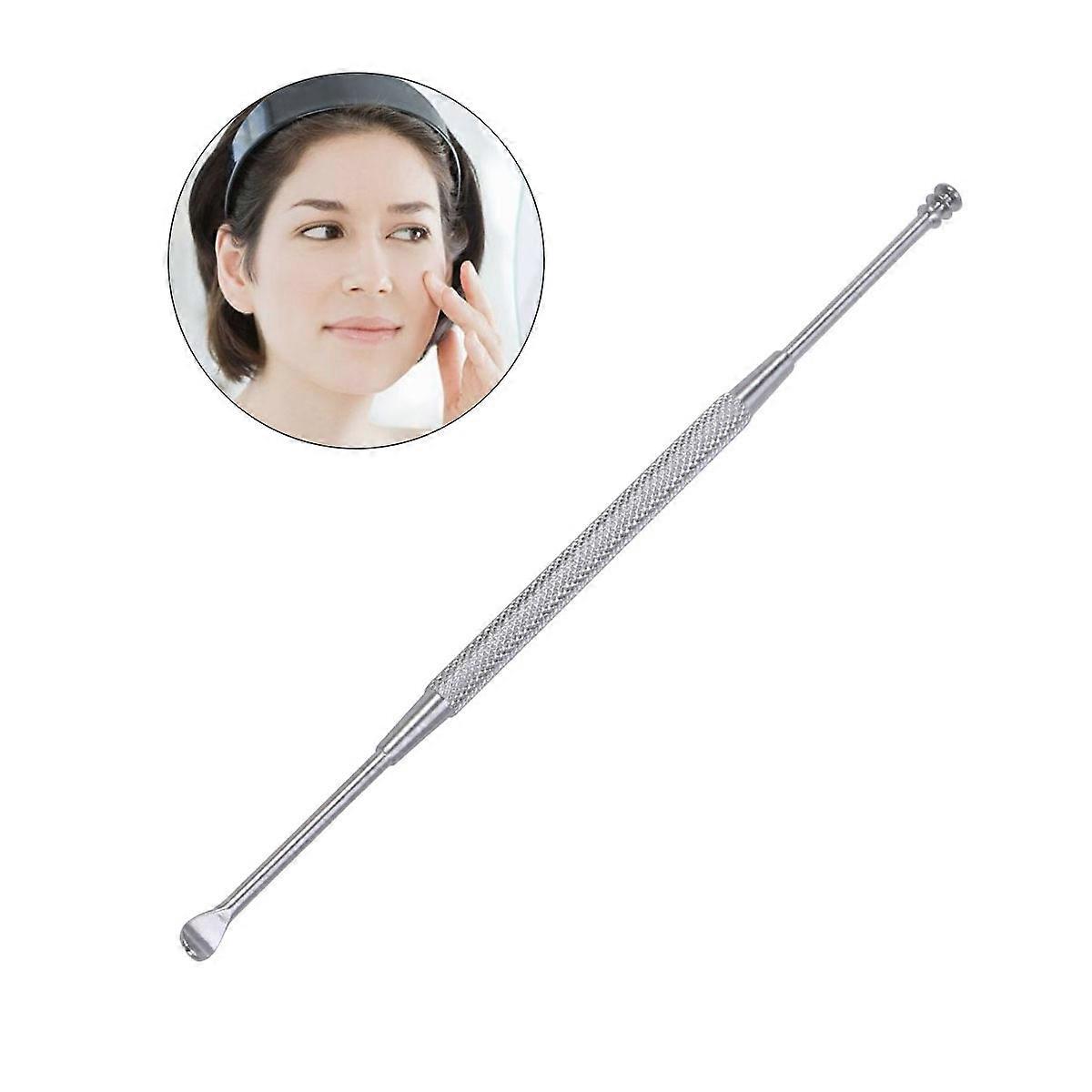 Multifunction Double End Ear Pick Spoon for Ear Wax Removal Stainless Steel