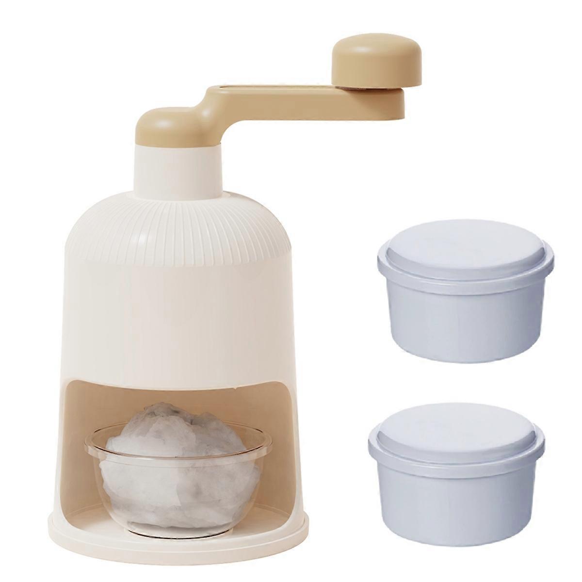 Manual ice crusher with ice trayPortable handheld ice makerShaved ice maker