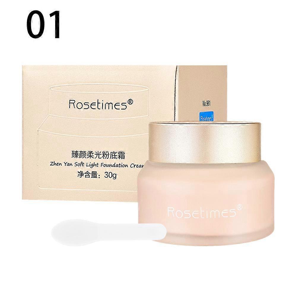 Lightweight Soft-Focus Foundation Cream with Matte Finish Long-Lasting Oil Control and Moisturizing for All Skin Types Natural Shades