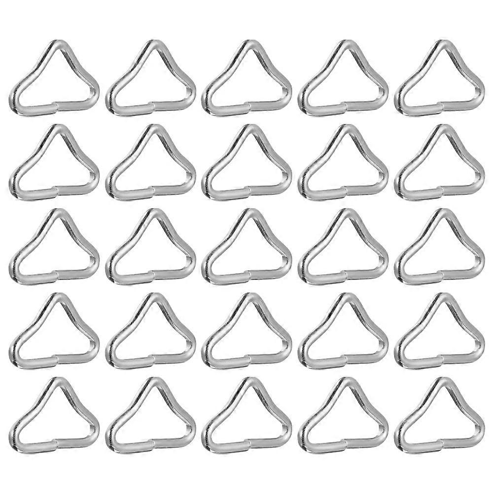 Metal Triangle Ring Buckle for Trampoline Mat Replacement 48Pcs