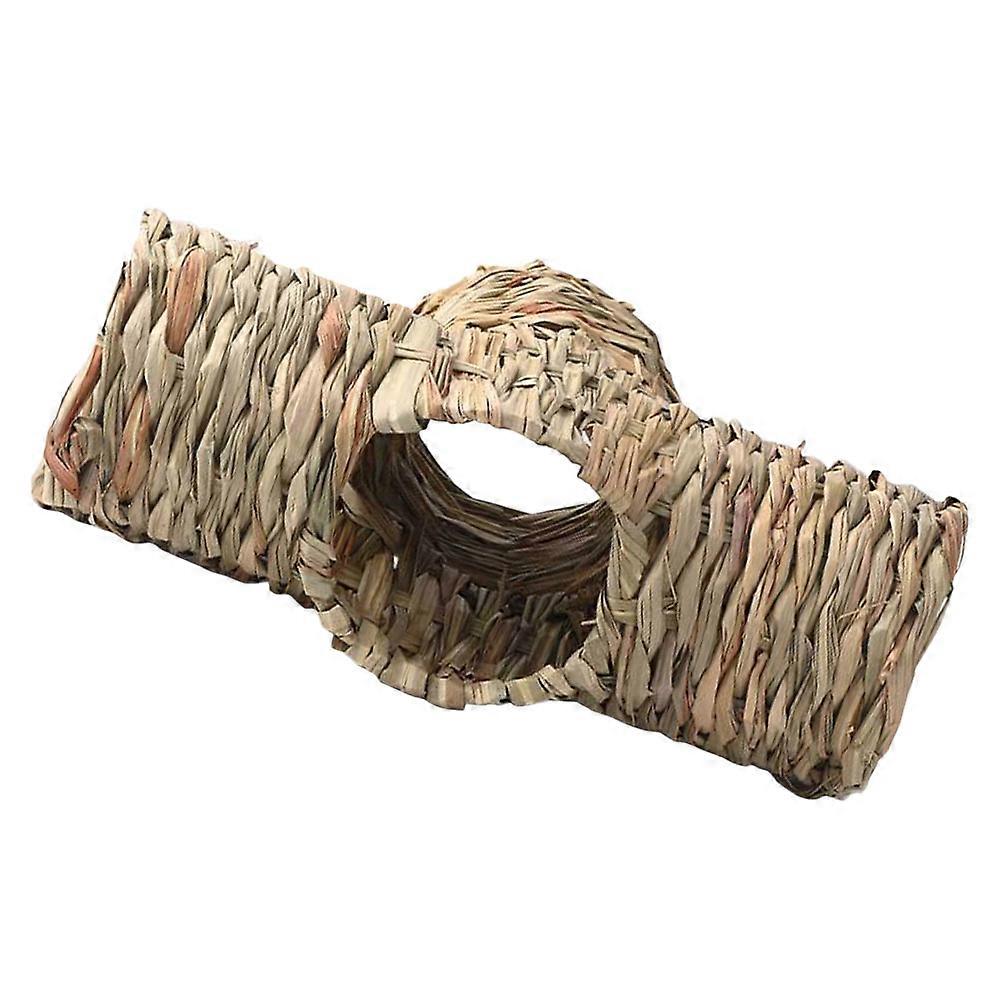 Hamster Tunnel Toy Hand Woven Little Mice Indoor Play Stress Relief 1Set