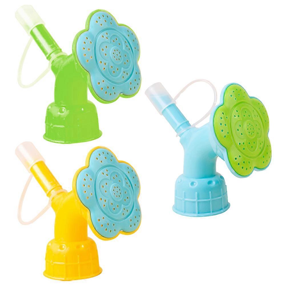 Watering Flower Bonsai Watering Kettle Sprayer Head 3Pcs Assorted Color Durable Plastic Universal Design for Gardening Activities