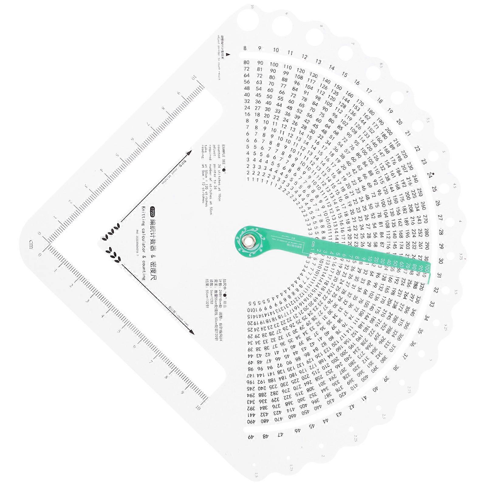 Density Ruler For Professional Or Personal Use 18.30X18.30X0.20CM Acrylic Material Ideal For Quilting 2Pcs