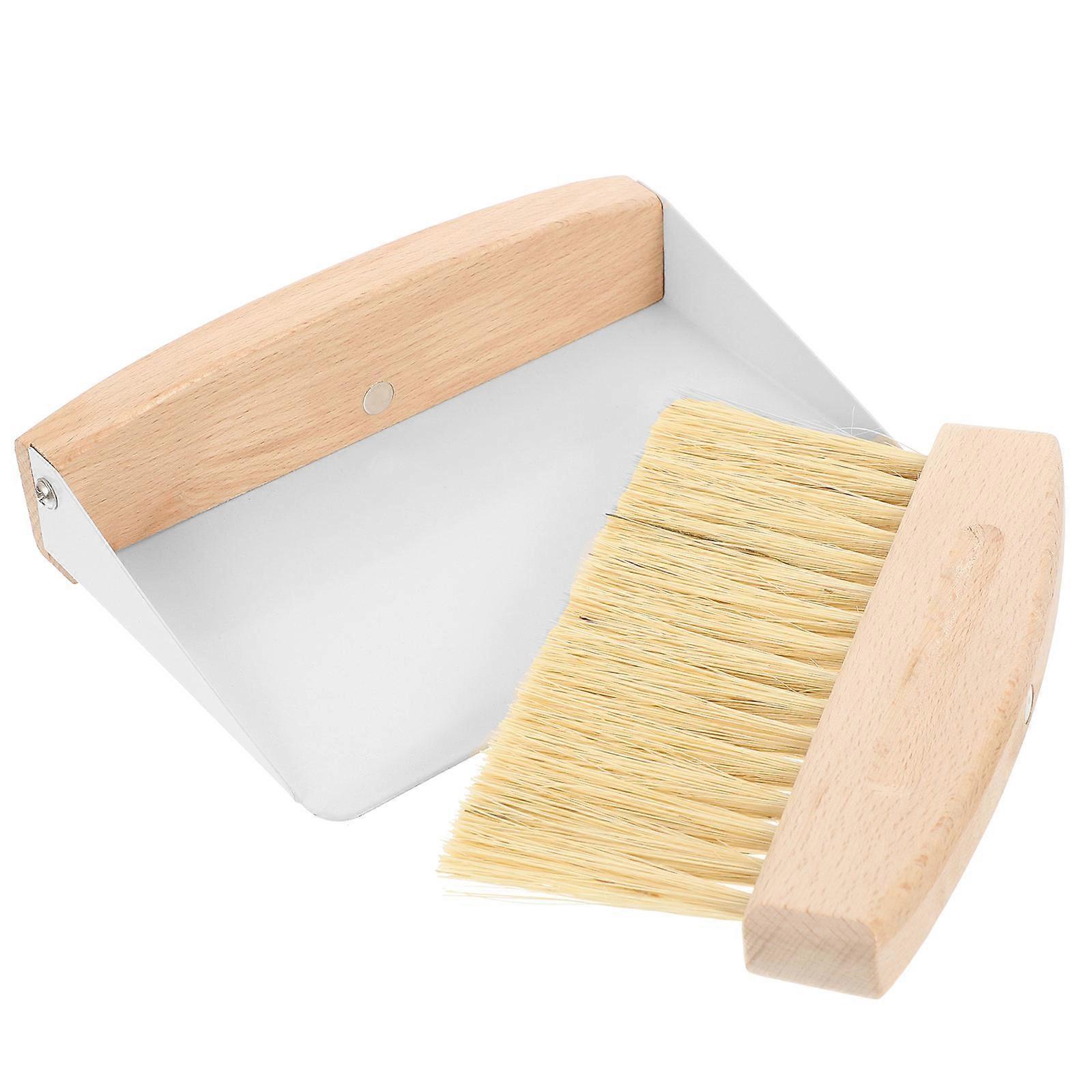 Desktop Mini Cleaning Broom Set For Home Office Dormitory 15X10.5X3.8CM Practical Dust Removal 1 Set