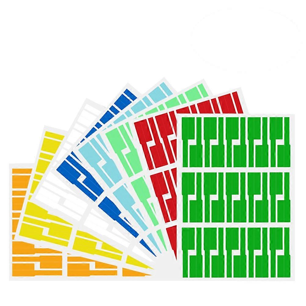 Oil-Proof White Cable Labels Tags For Home Projects Blue 24Pcs