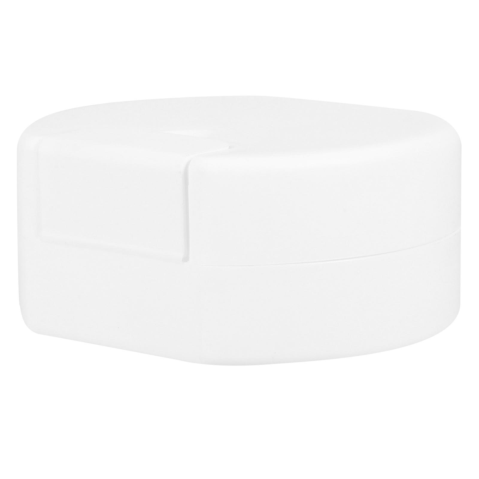 Soap Dish for Travel Portable Soap Storage with Locking Mechanism Waterproof Sealed 8.5 x 7.5 x 4cm 1Pcs White