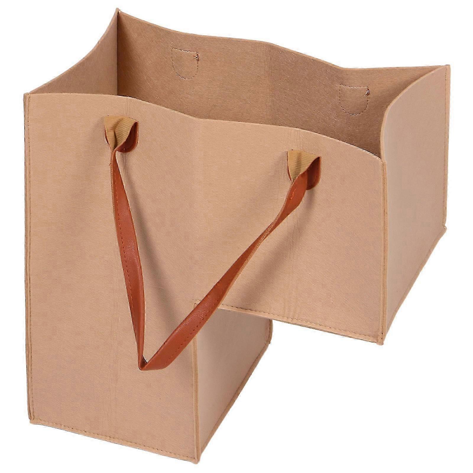 Trappeopbevaringskurv til tæppebelagte trapper - Beige 42x42x25,5 cm opbevaringskasse 1 stk.