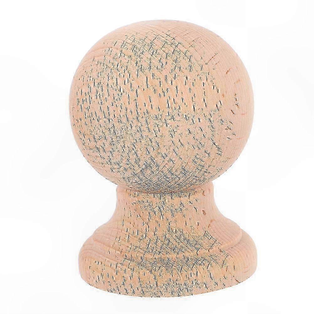 Solid Hardwood Finials for Bed Posts - 6x4x4cm Decorative Accent for Study Rooms, Single Pack