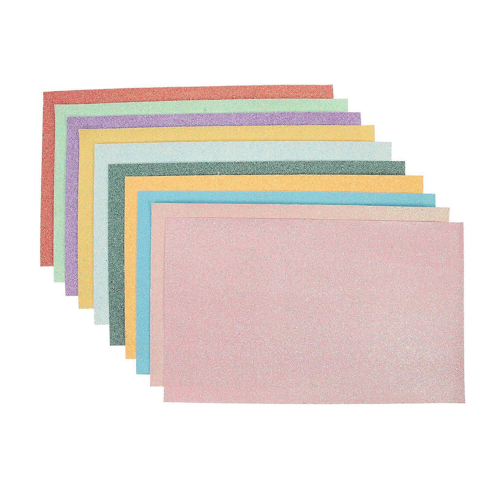 Pu Fabric Material Hair Bow Sheets Craft Supplies Assorted Color 33X20cm Rectangular Fade Resistance 10Pcs