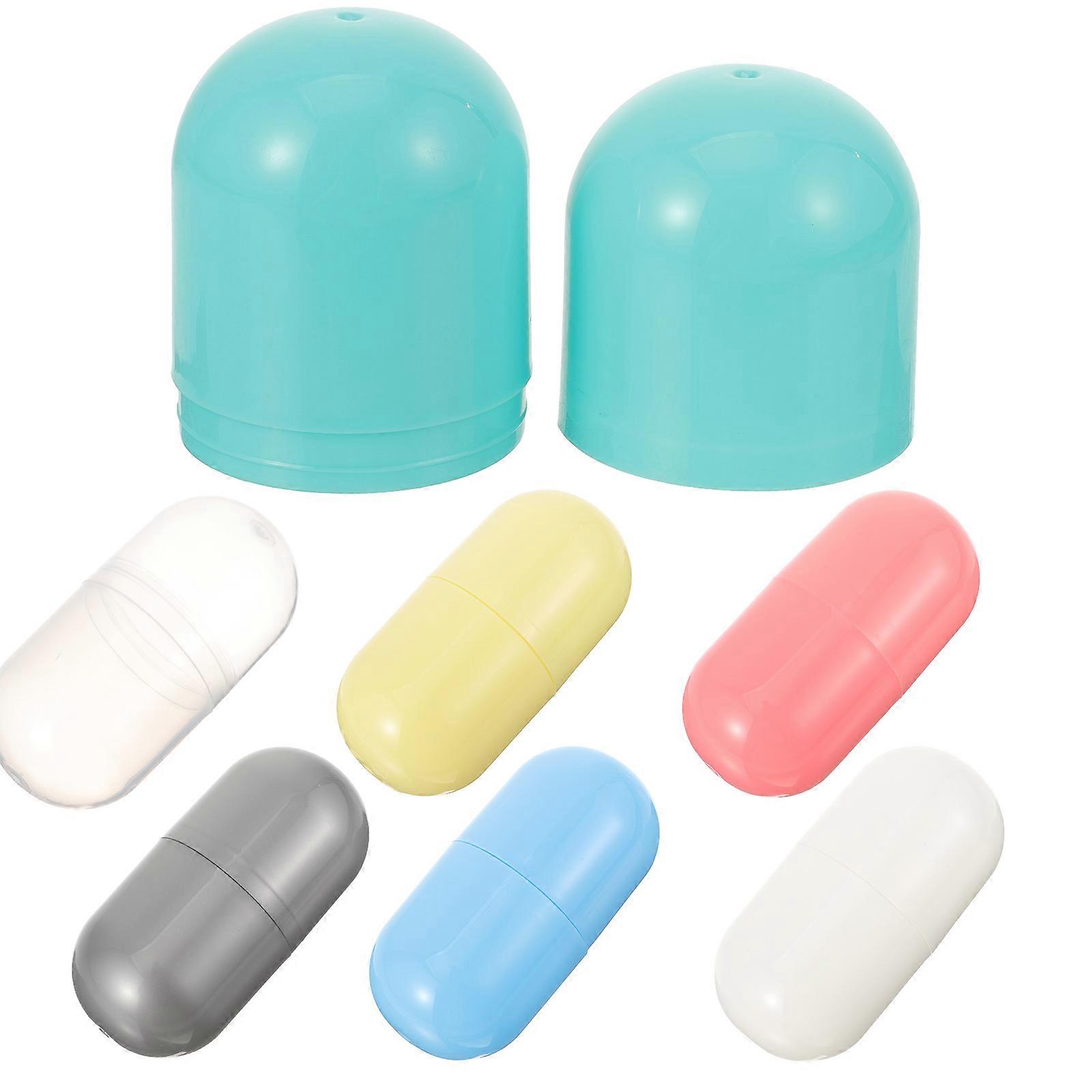 Assorted Color Plastic Capsule Boxes for Easter Storage 21Pcs