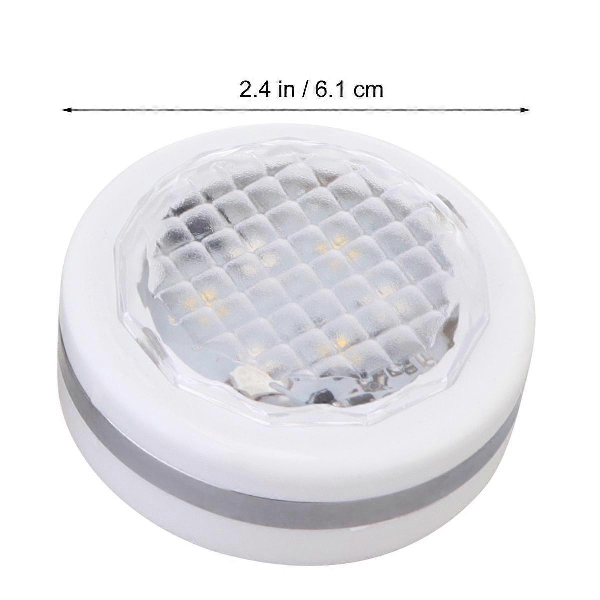 Energy Saving 9PCS RGB LED Cabinet Light Remote Control Mini Size Design For Living Room Bathroom White With Settings