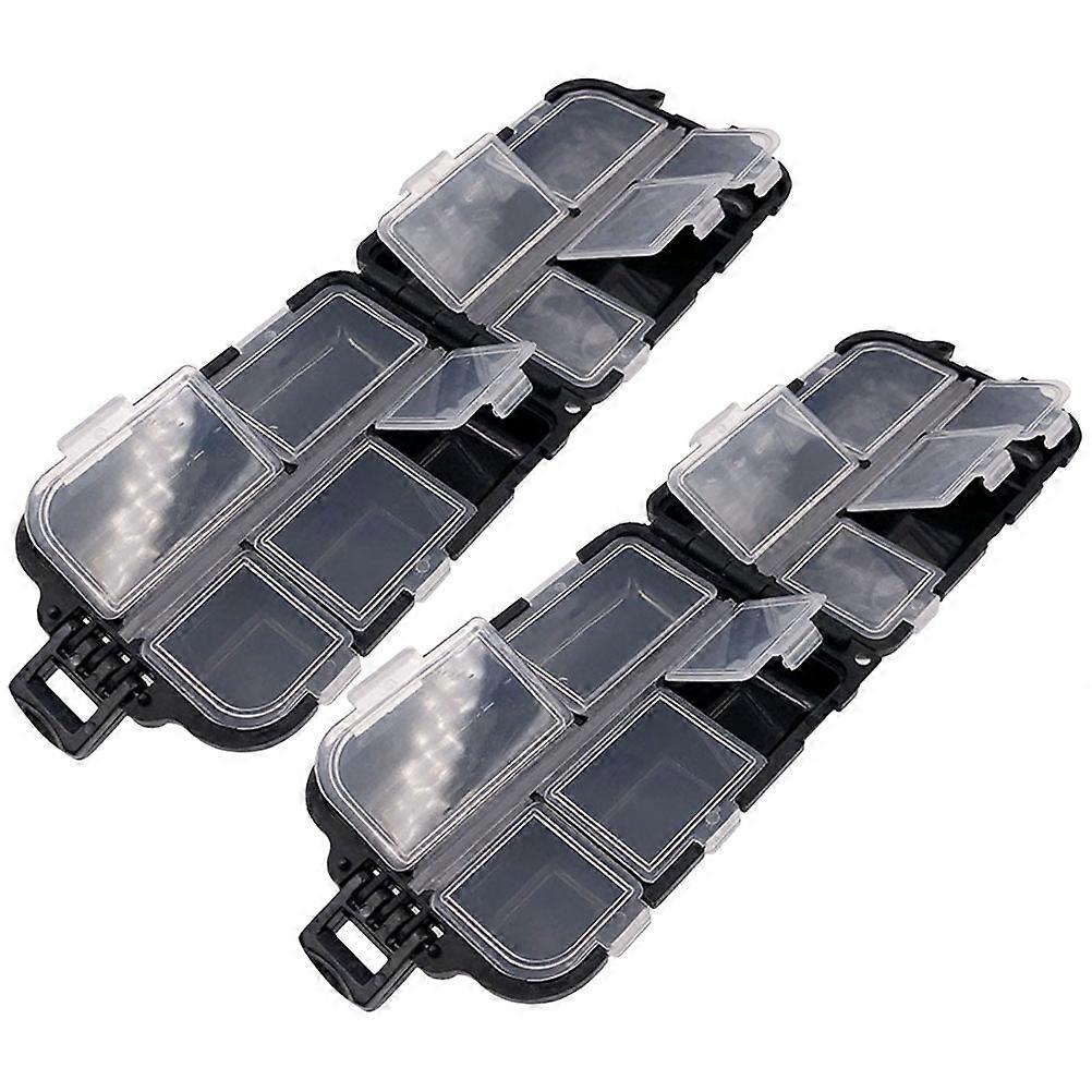 Compact Fishing Tackle Organizer 4 Pcs Fishing Accessory Containers For Outdoor Activities With Rectangular Shape