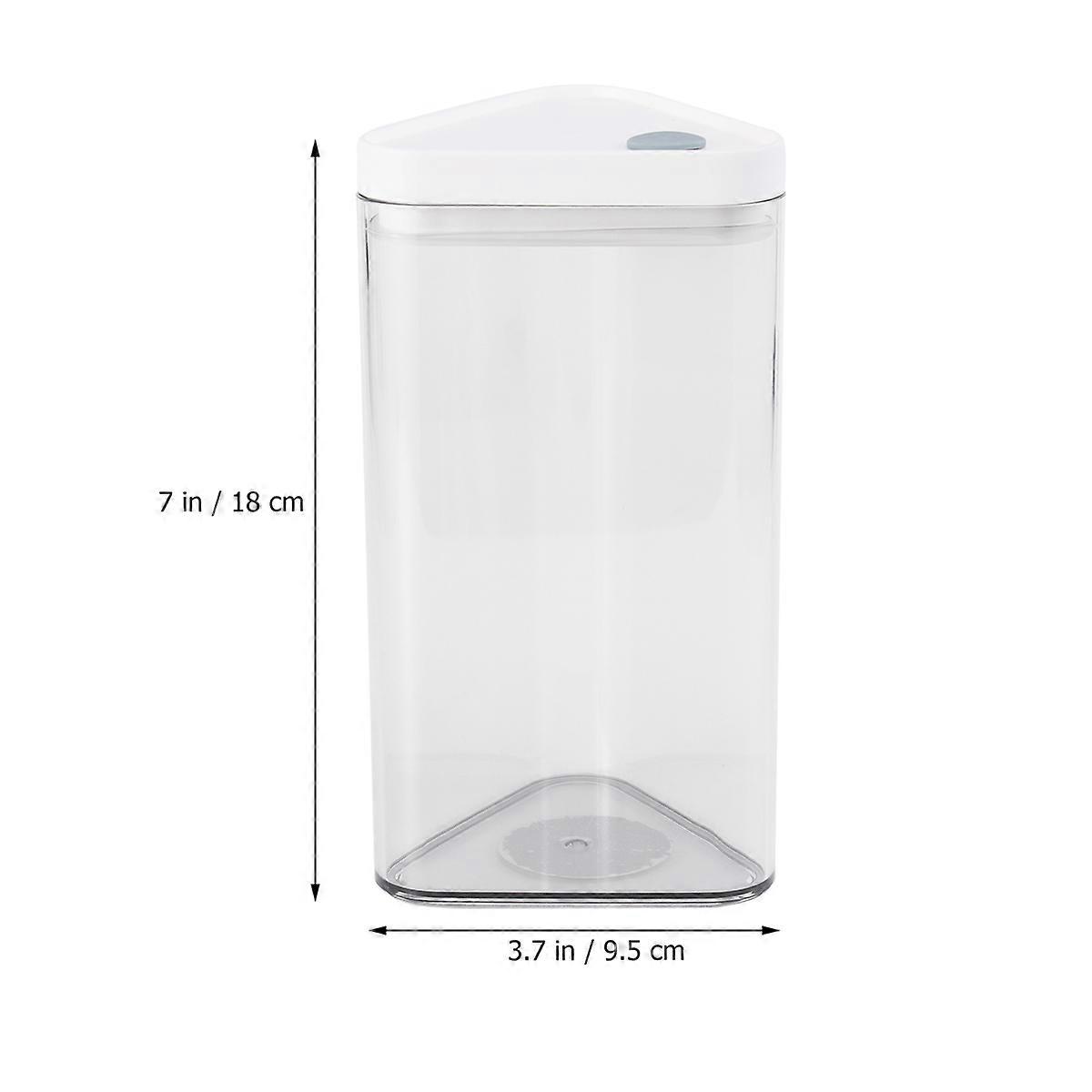 Food Storage Jar Cereal Container for Storage 1Pcs Plastic Jar White