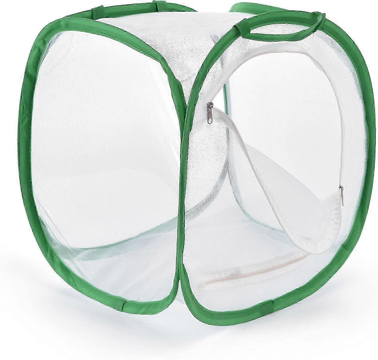 2025 Latest Model Foldable Caterpillar Habitat Butterfly Cage with 5 Mesh Panels for Airflow Pop Up Kit 30 x
