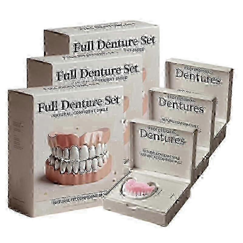 2025 Advanced Customized Denture Set Silicone Reline Denture Set 3pcs
