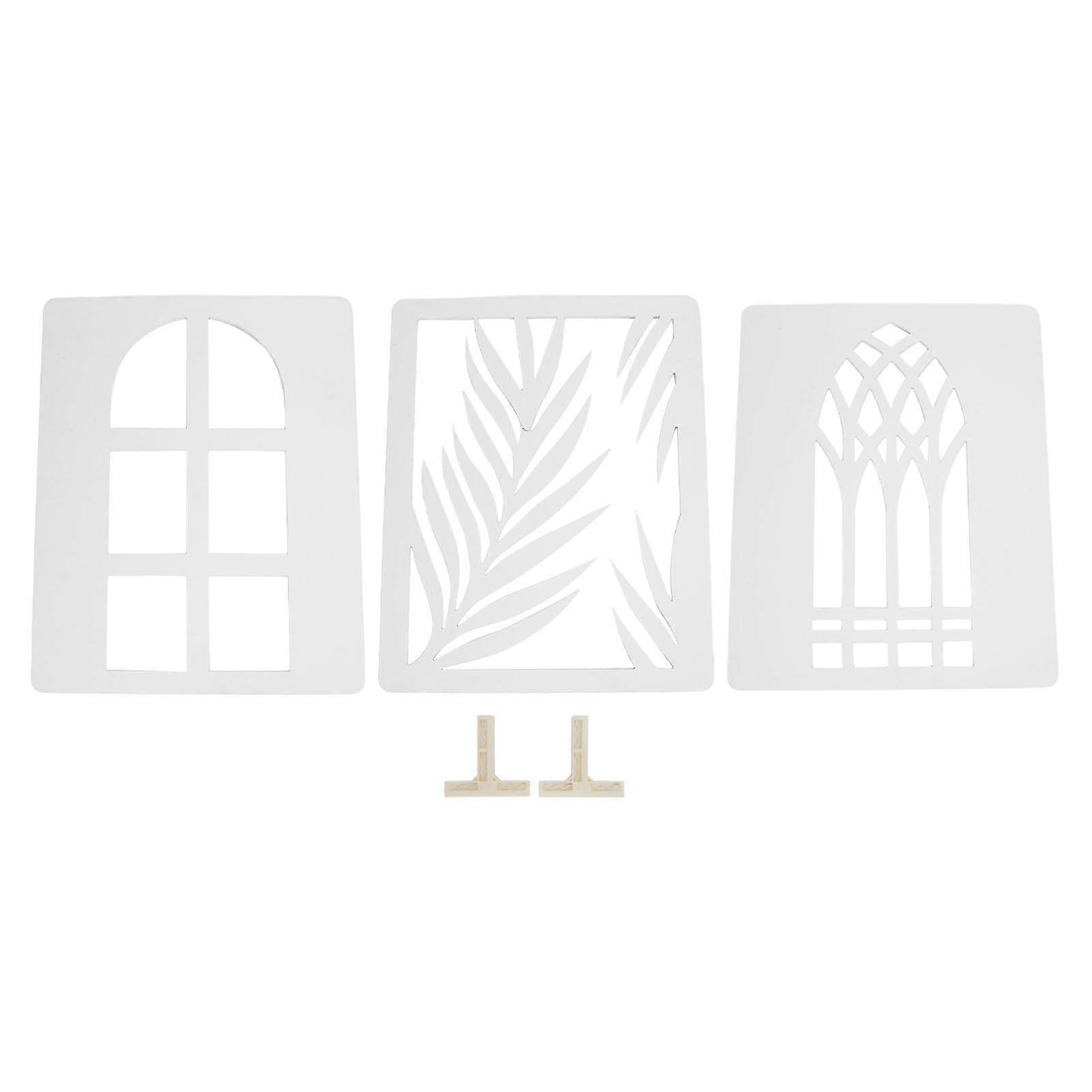 3PCS Light Shadow Boards Multiple Patterns Photo Background Board Set for Indoor Still Life Portrait Product Photography