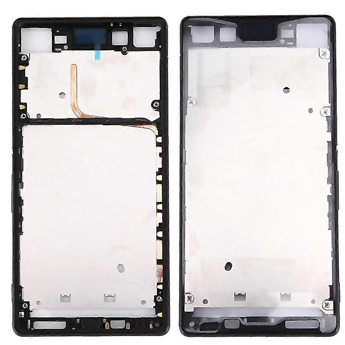 For Front Housing Lcd Frame Bezel For Sony Xperia Z3 Z4black