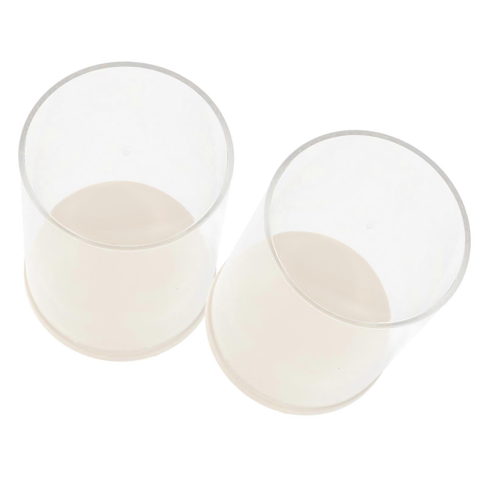 Transparent Miniature Display Case for Storage 4Pcs with Lid Organizer