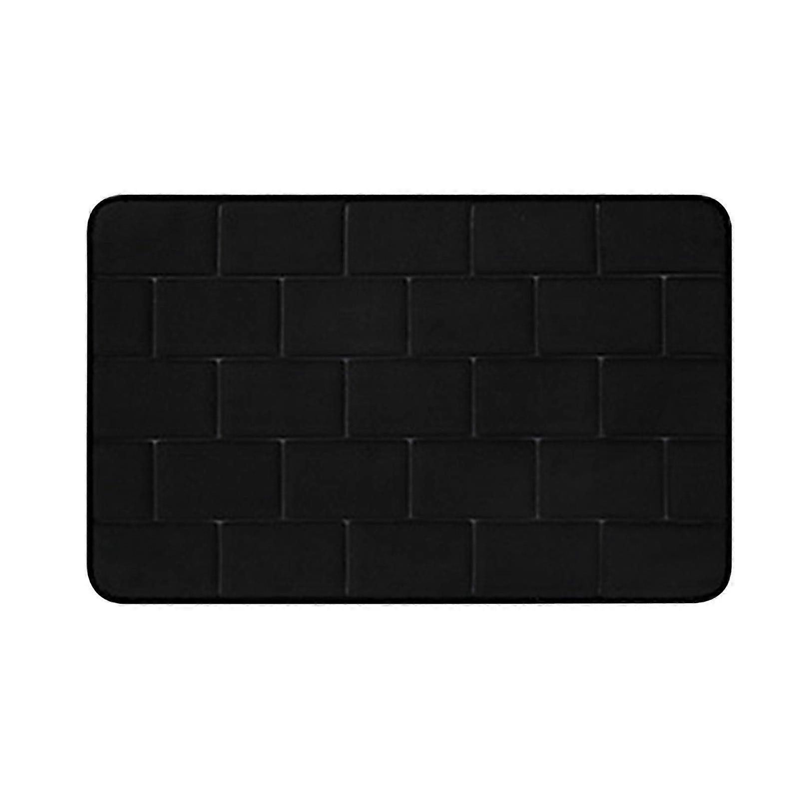 Jacenvly Grinch Christmas Bath Rug - Thick Striped Memory Foam, Soft Absorbent Velvet, Non-Slip Bottom, Compatible with Holiday Decor