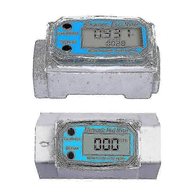 2025 High Precision Digital Fuel Flowmeter Automotive Gasoline Diesel Kerosene Methanol Water Meter Counter Sensor Indicating Controller