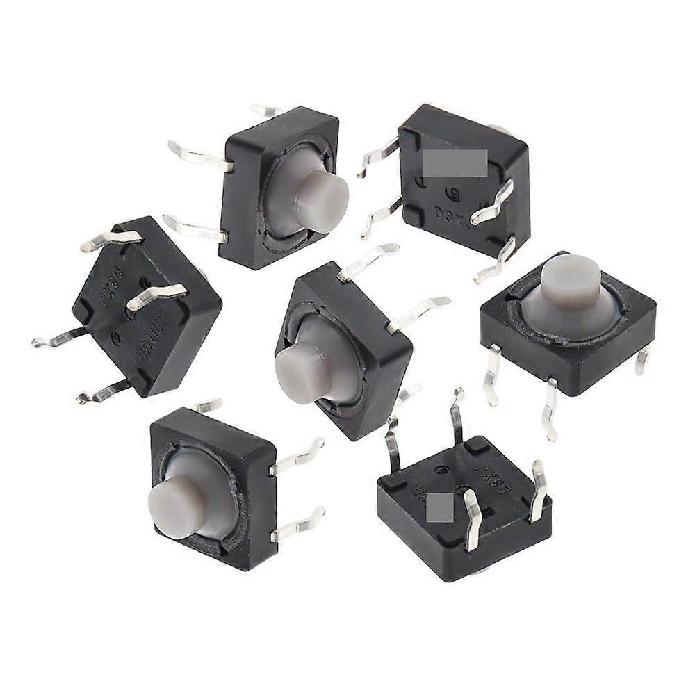Conductive Silicone Soundless Tactile Push Button Switch 8x8x5mm 4Pin SelfReset 100PCS/LOT