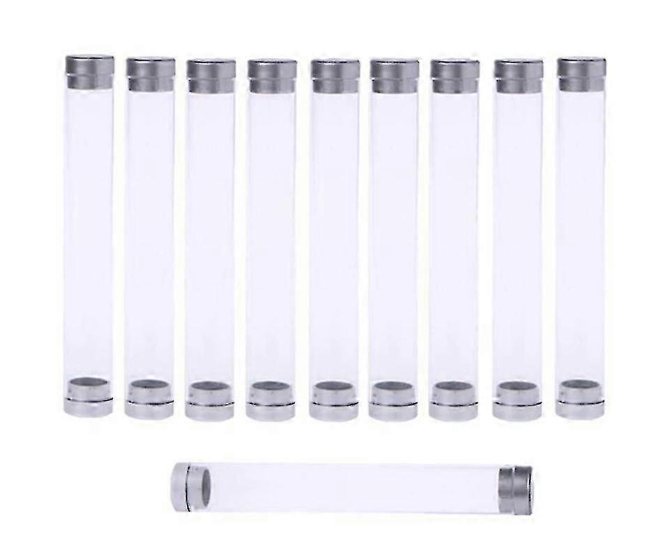 Transparent Acrylic Pen Case - Cylindrical Storage Box for 10 Pens