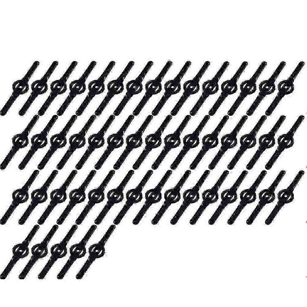 50pcsプラスチックグラストリマーブレード芝刈り機ブレードコードレストリマーガーデンツール芝刈り機トリマー