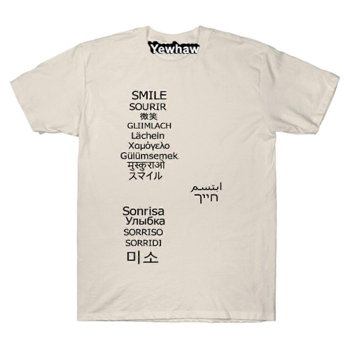 Smile in different languages design T-shirt