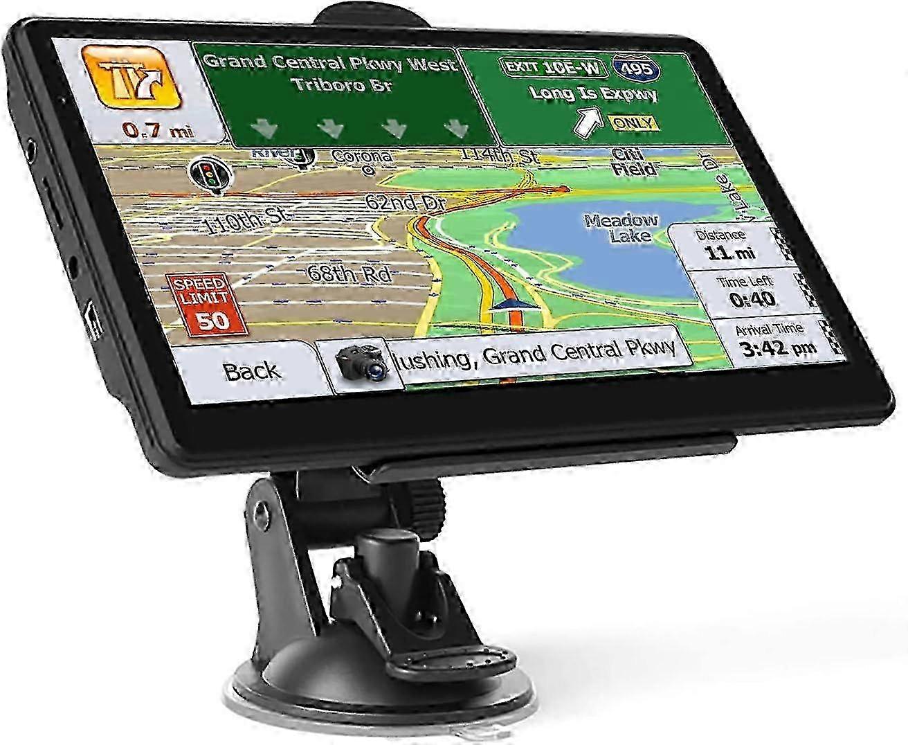 SAT NAV 2023 Map, 7 inch GPS Navigation for Car Lorry Truck with Voice Guidance and Speed Camera Warning, Lifetime Free Maps Update