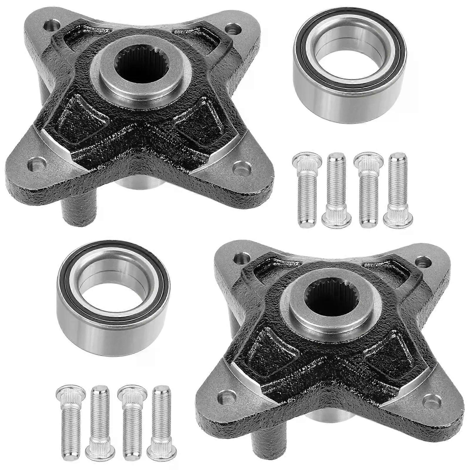2 Set Rear Wheel Hub w/ Bearing and Bolt for Polaris RZR XP 900 2011 2012 2013 NO.73266