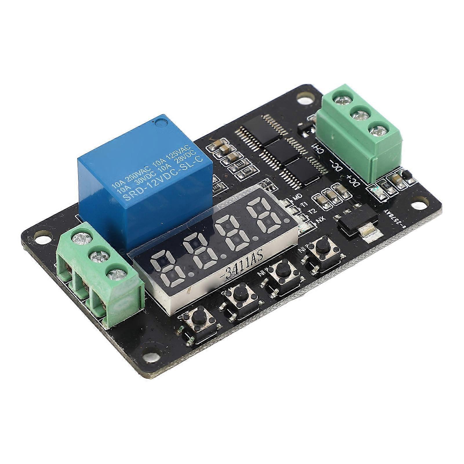 Time Delay Relay 1 Channel DC 12V Timer Control Switch Controller Module 18 Preset Functions 
