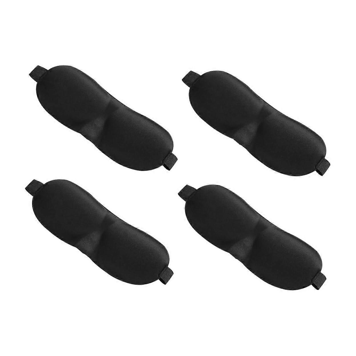 Breathable Eye Masks Blockout Light Sleep Mask Soft Contoured Blindfold 5Piece Set For Travel Nap Men Women