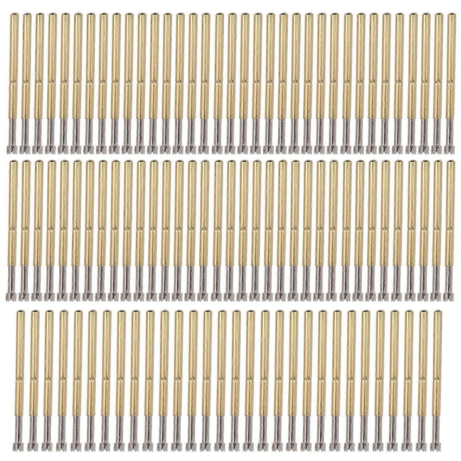 100Pcs Spring Probe Testing Loaded Contact Pins 4 Claws 2mm Hardware Tool P125‑Q
