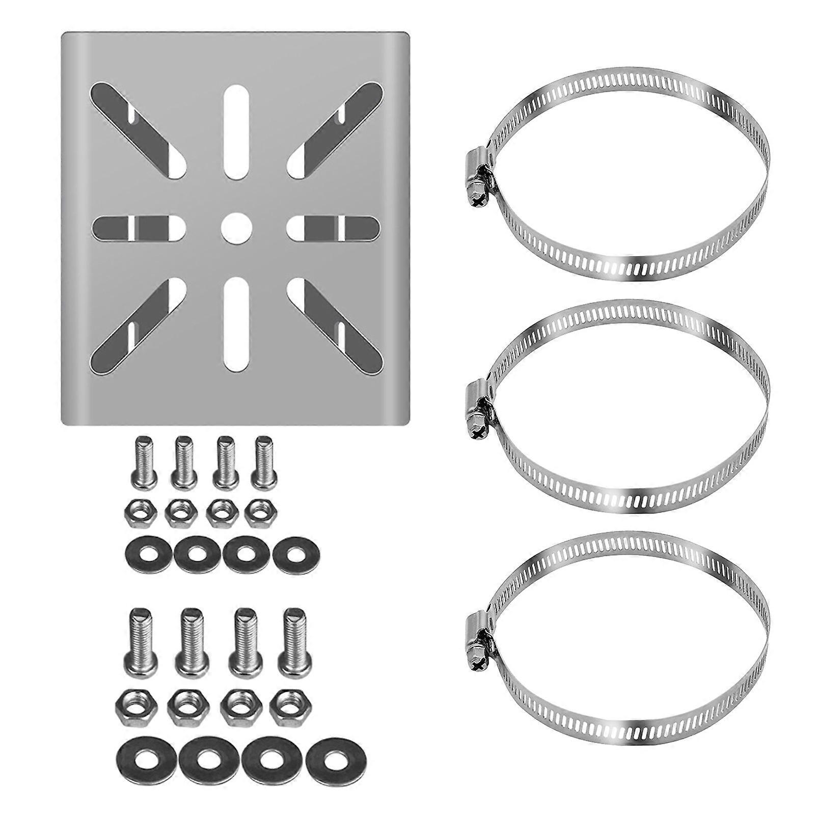 Rustproof Stainless Steel Camera Mounting Kit For Commercial Properties Includes Reinforced Base And Installation Components Multicolor